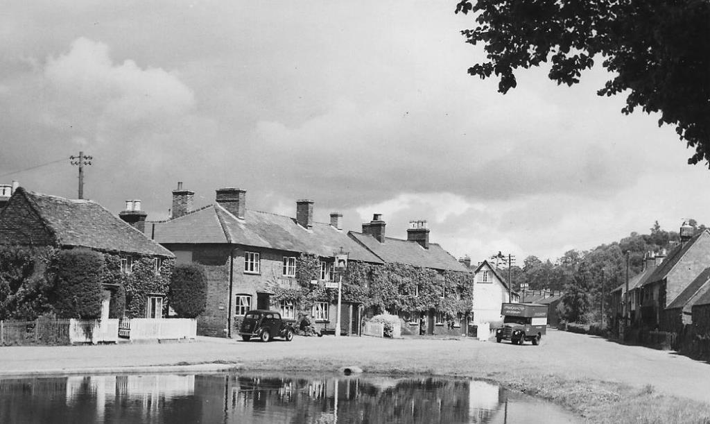 Aldbury Pond and Greyhound Inn