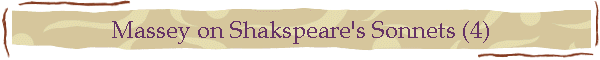 Massey on Shakspeare's Sonnets (4)